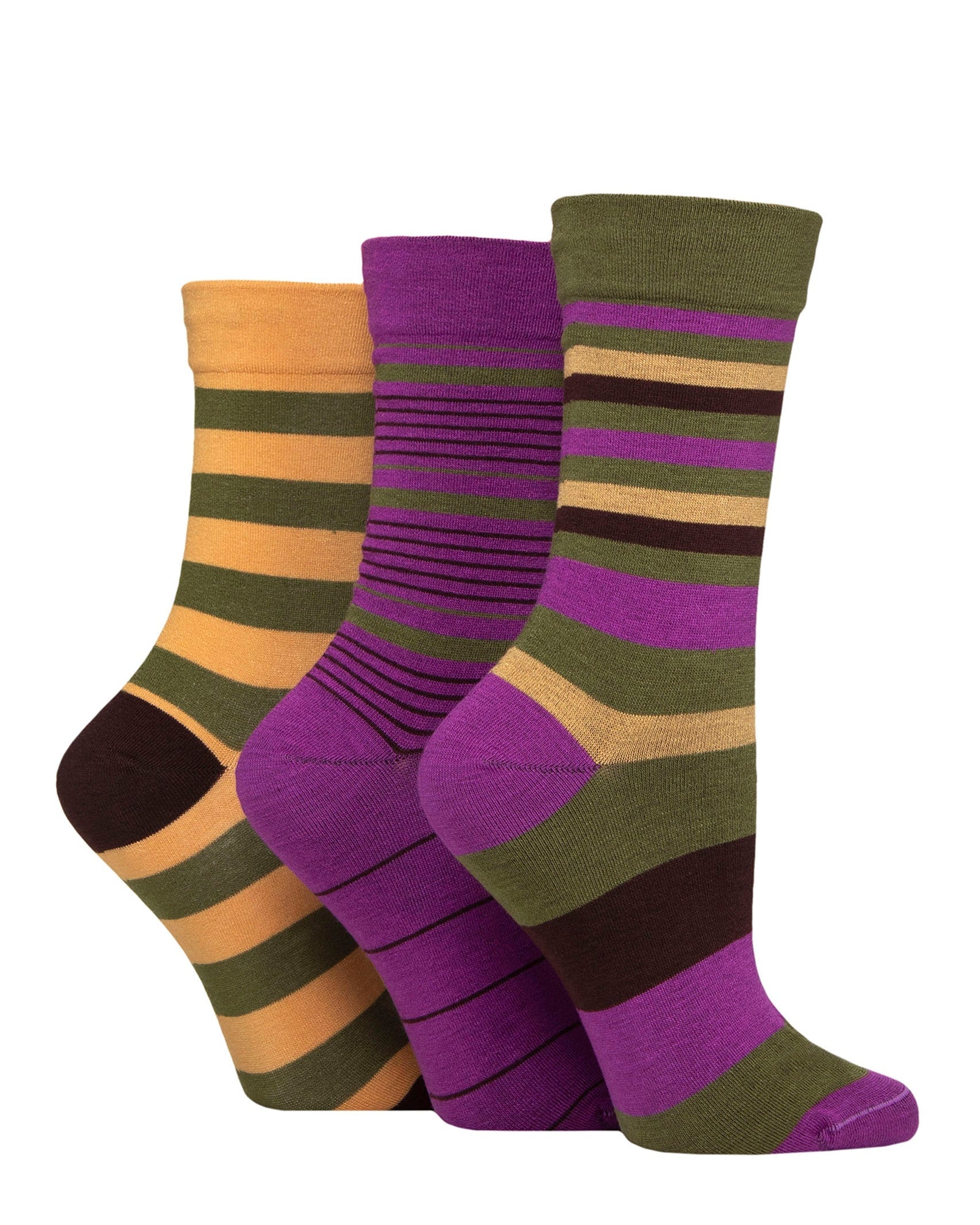 Ladies' Bamboo Soft Top 3 Pack Socks