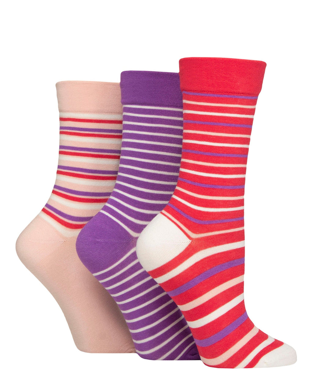 Ladies' Bamboo Soft Top 3 Pack Socks