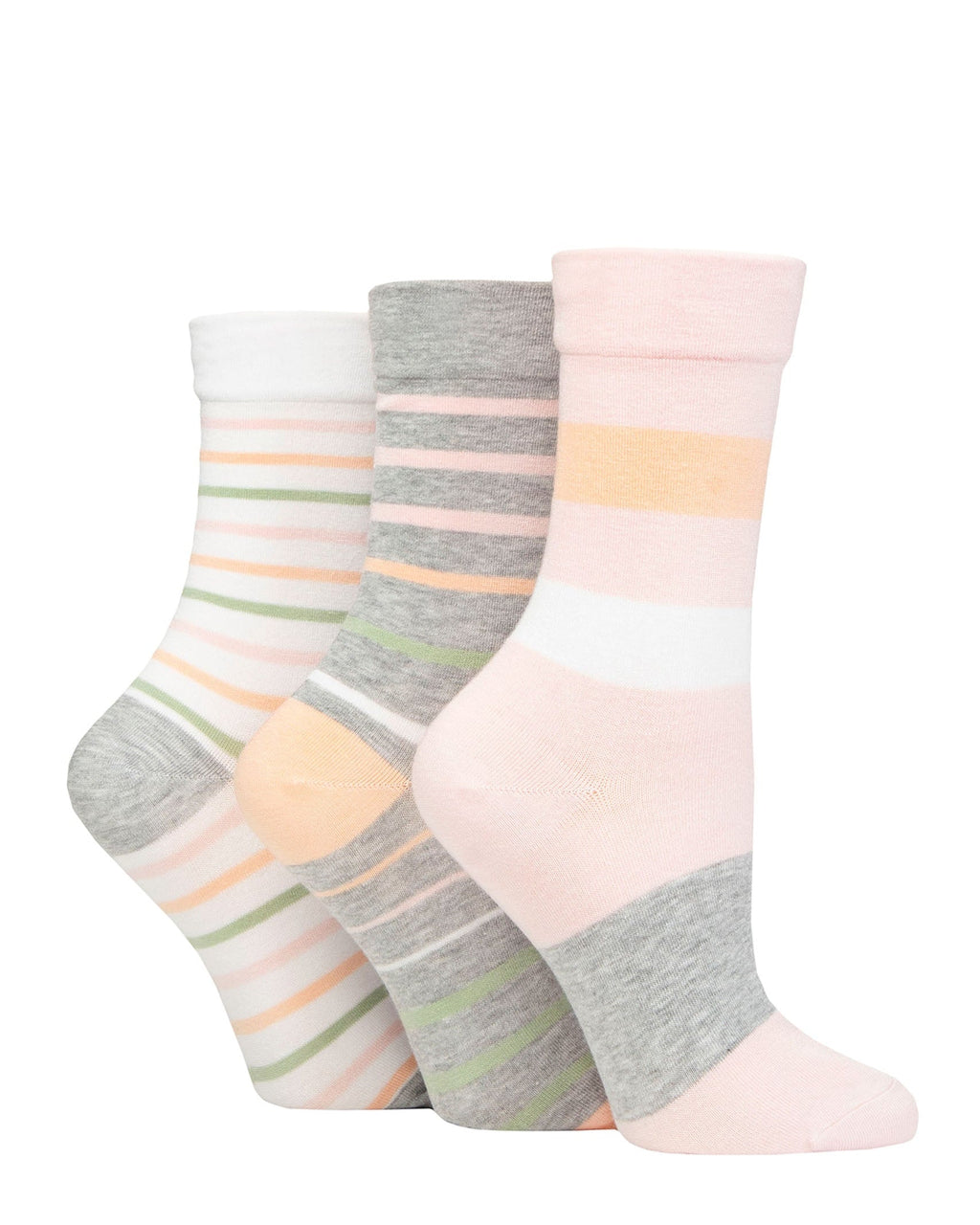Ladies' Bamboo Soft Top 3 Pack Socks