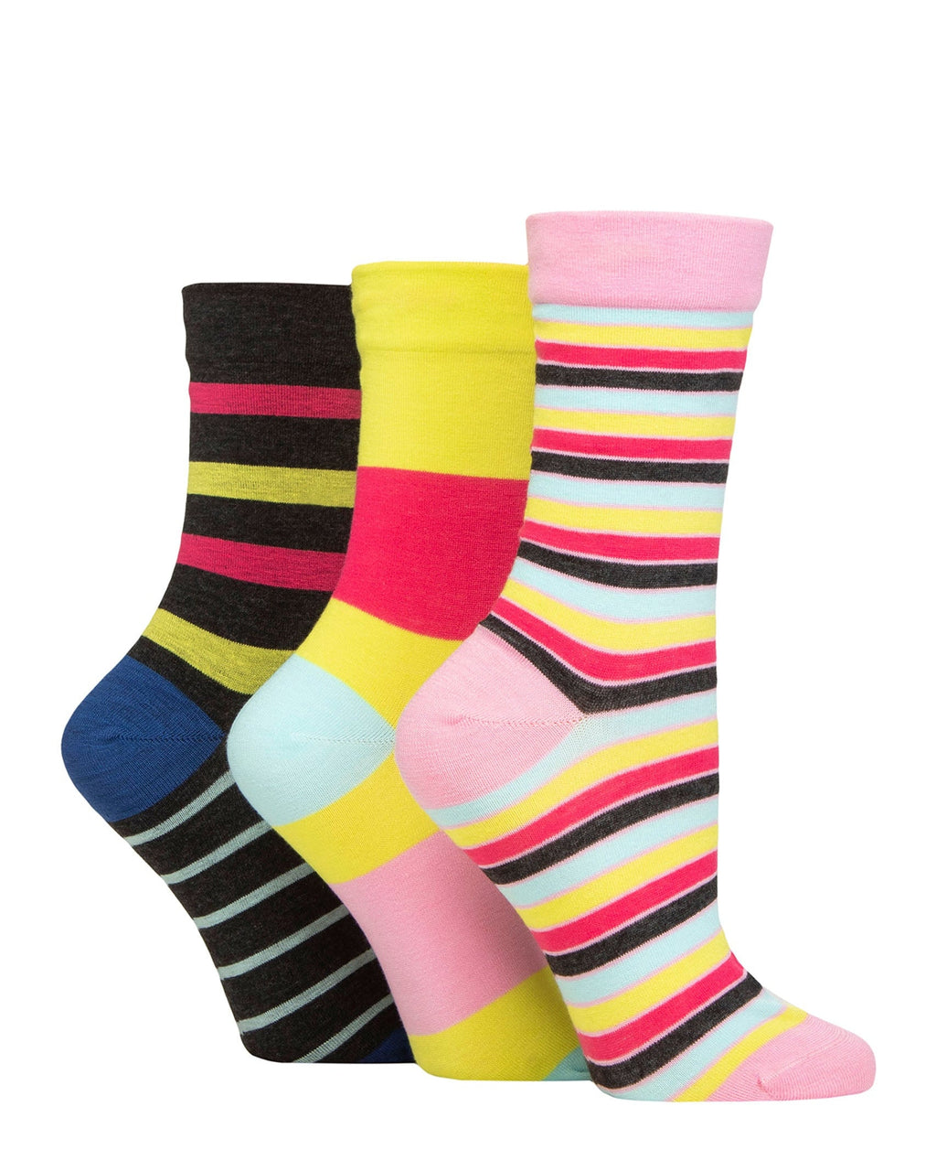 Ladies' Bamboo Soft Top 3 Pack Socks