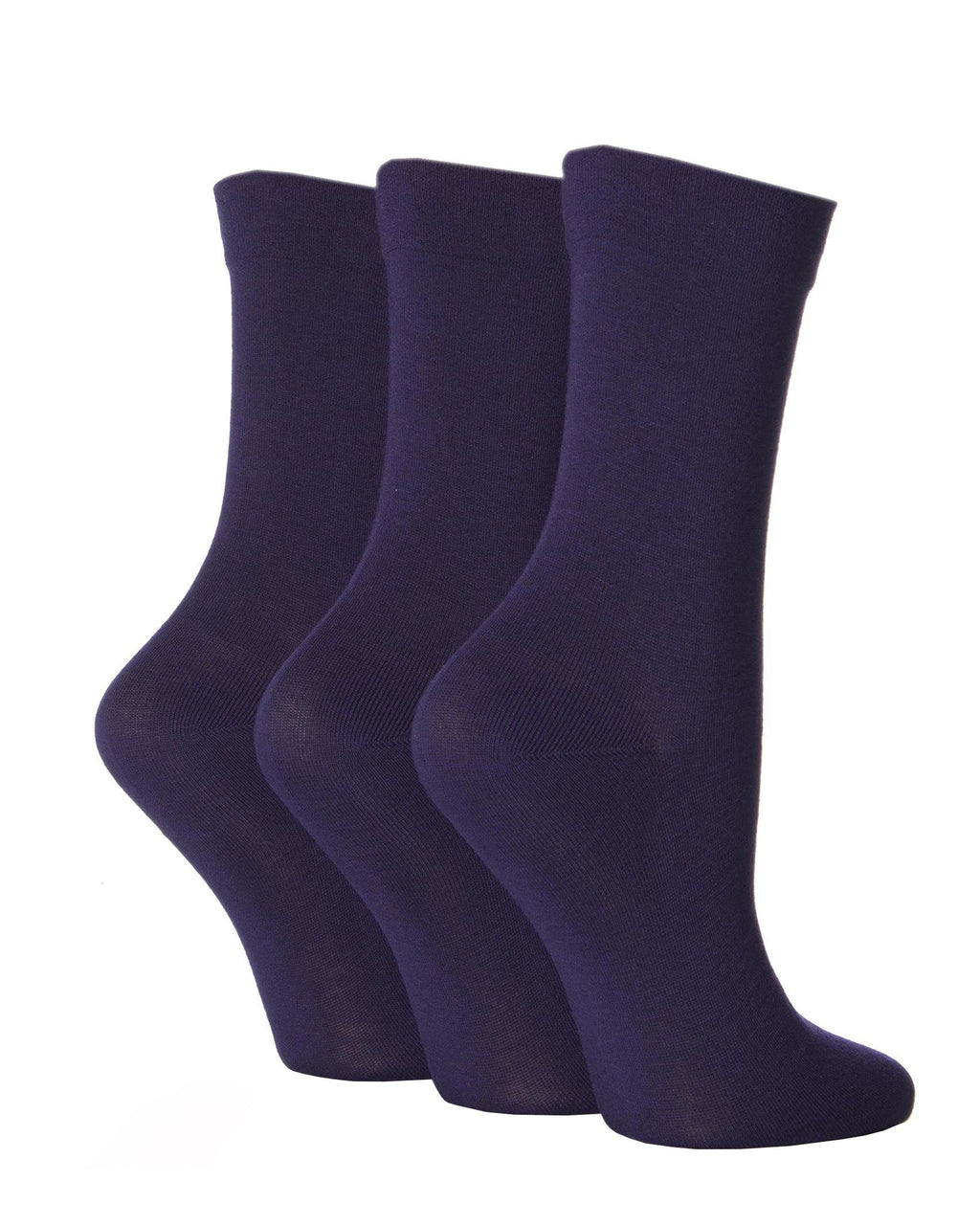 Ladies' Bamboo Soft Top 3 Pack Socks