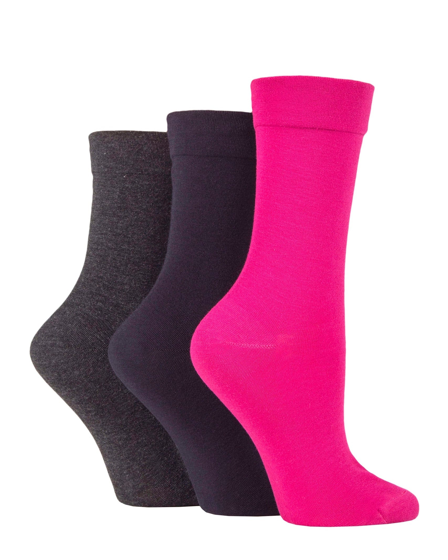Ladies' Bamboo Soft Top 3 Pack Socks