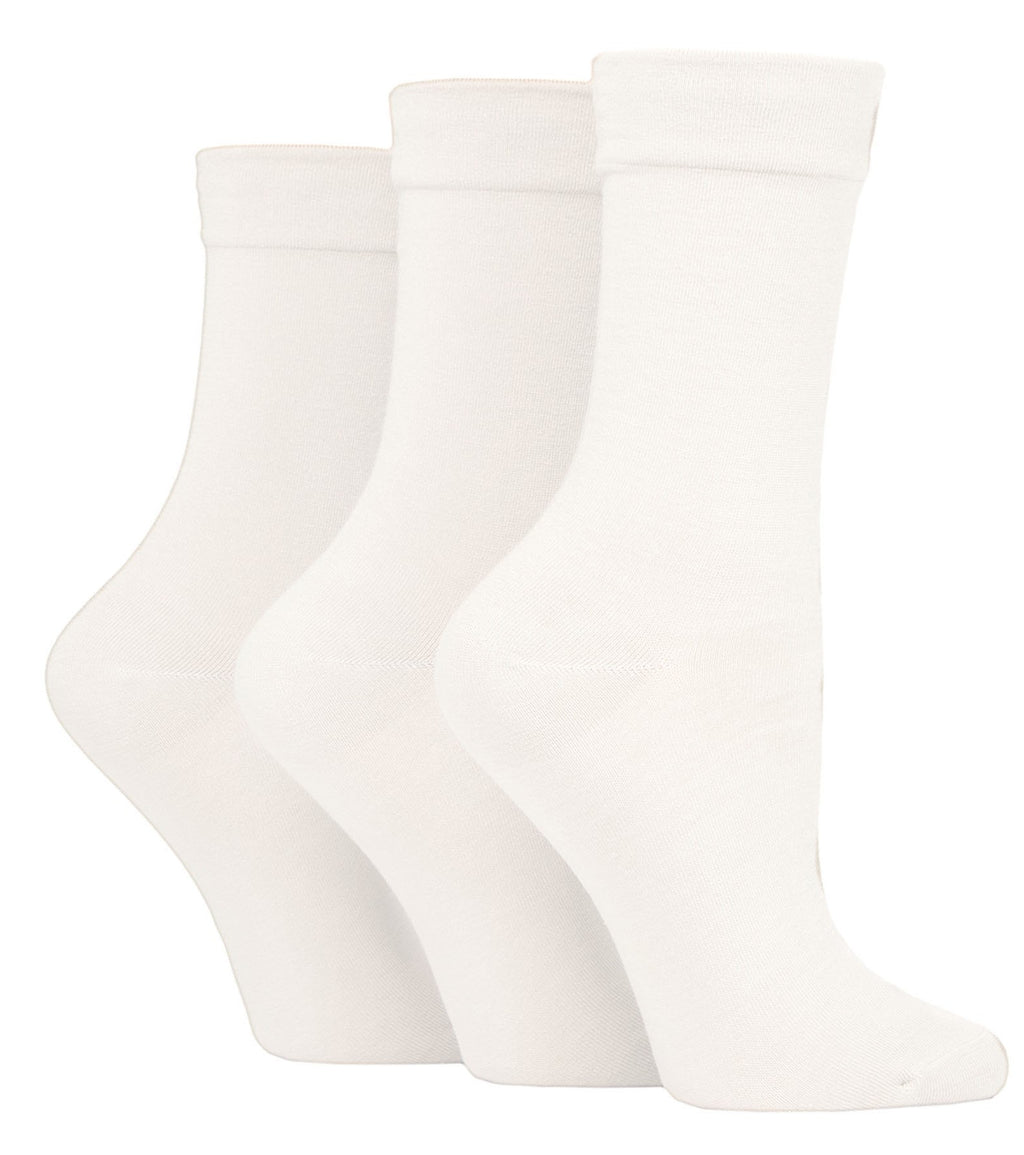 Ladies' Bamboo Soft Top 3 Pack Socks