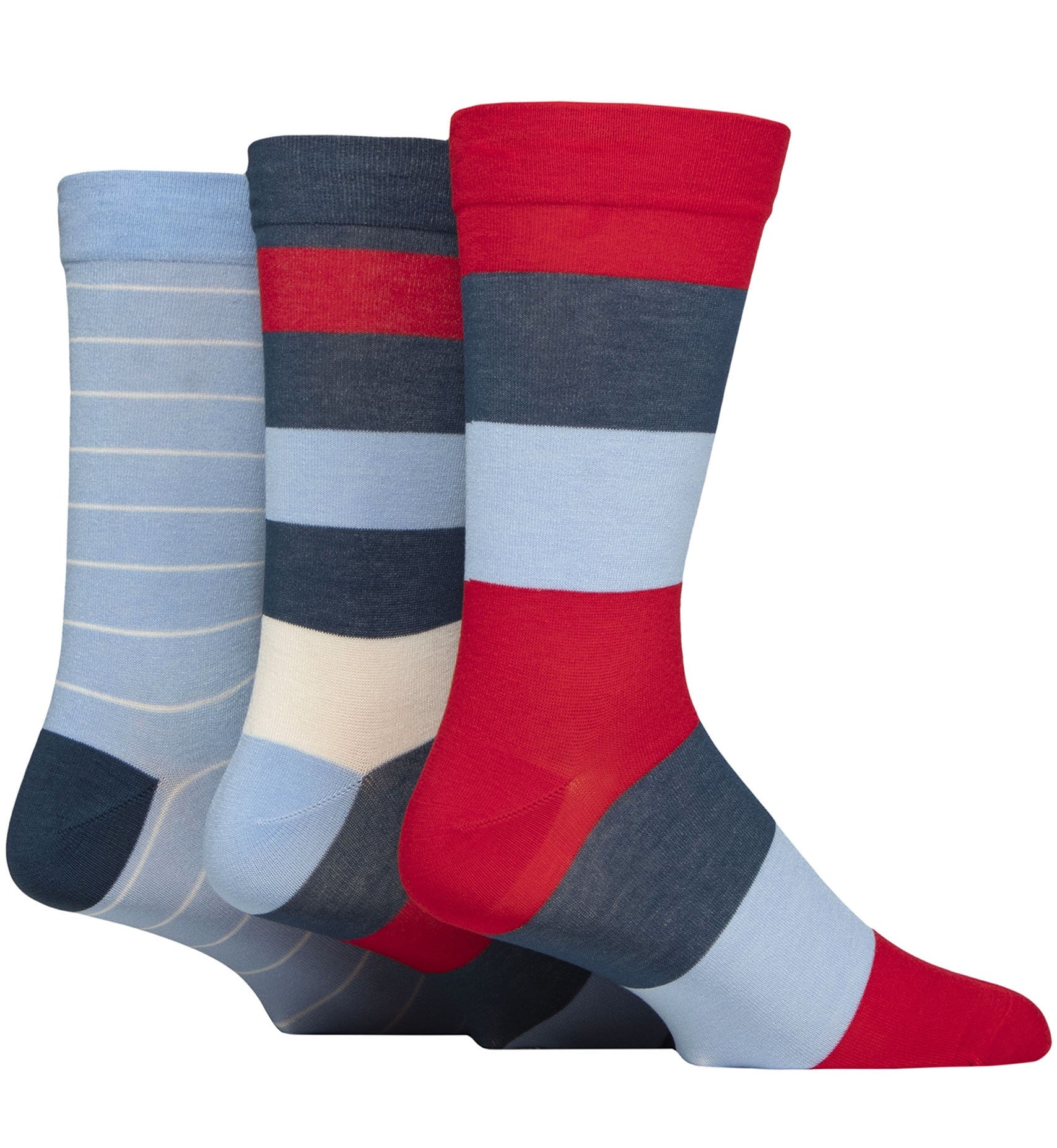 Men's Bamboo Soft Top 3 Pack Socks