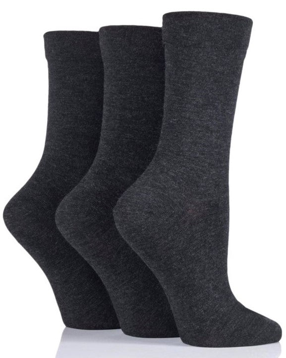 Ladies' Bamboo Soft Top 3 Pack Socks