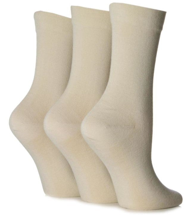 Ladies' Bamboo Soft Top 3 Pack Socks