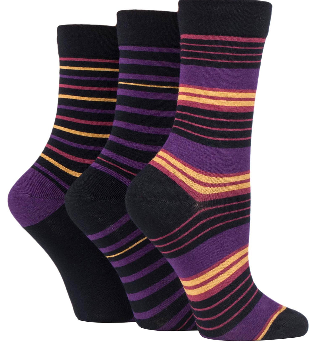 Ladies' Bamboo Soft Top 3 Pack Socks