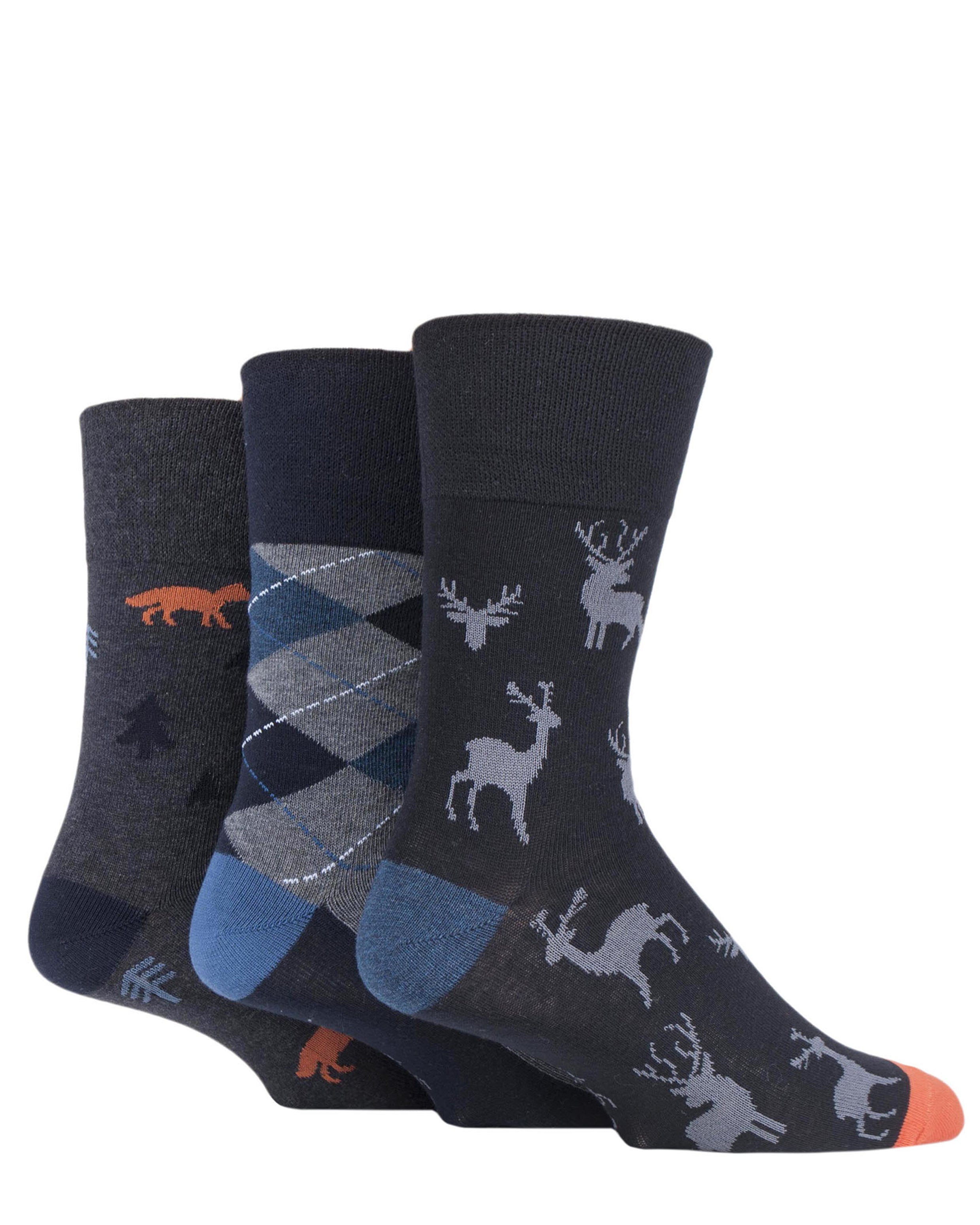 Men's Cotton 3 Pack Socks