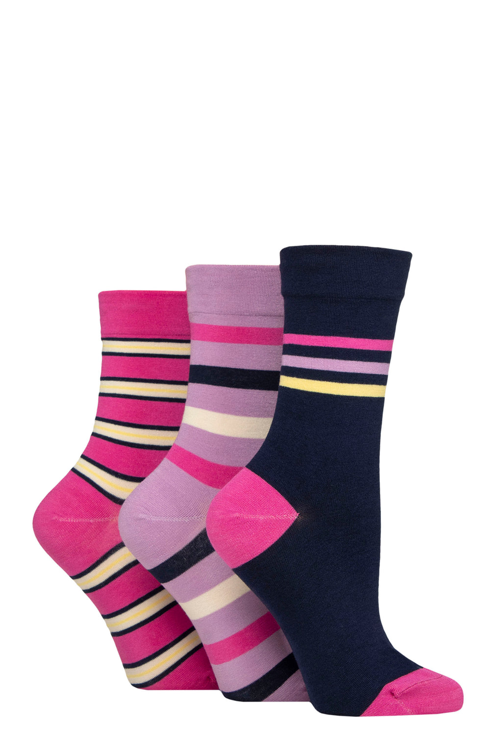 Ladies' Bamboo Soft Top 3 Pack Socks