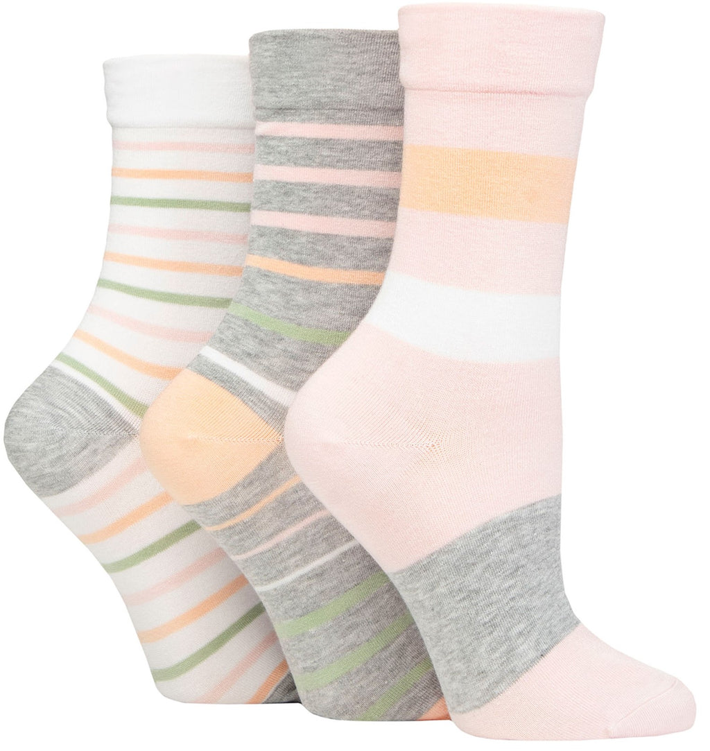 Ladies' Bamboo Soft Top 3 Pack Socks