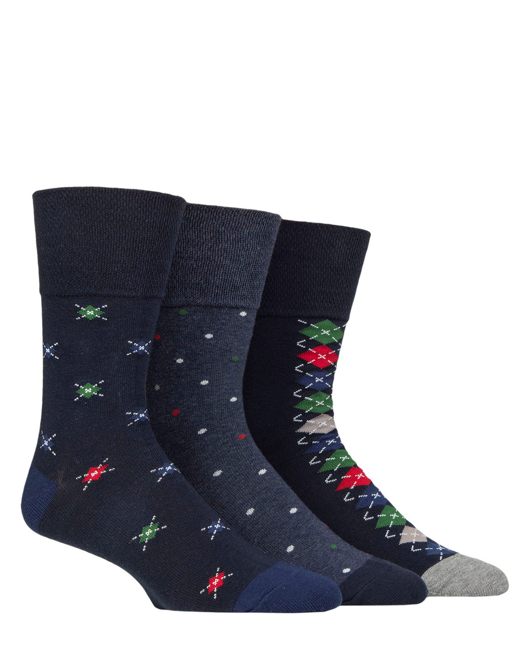 Men's Cotton 3 Pack Socks