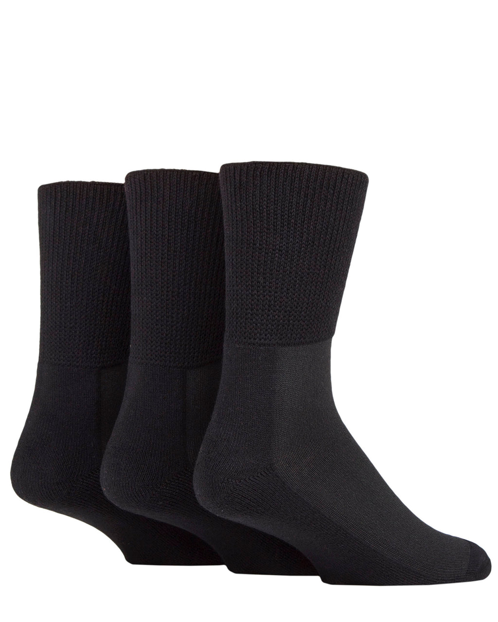 Oedema Wide Fit Cushioned 3 Pack Socks