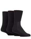 Oedema Wide Fit Cushioned 3 Pack Socks