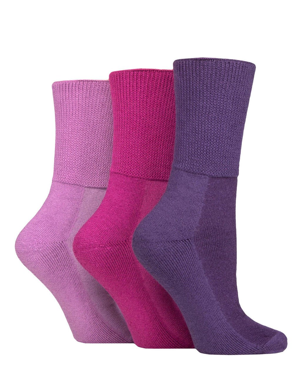 Oedema Wide Fit Cushioned 3 Pack Socks