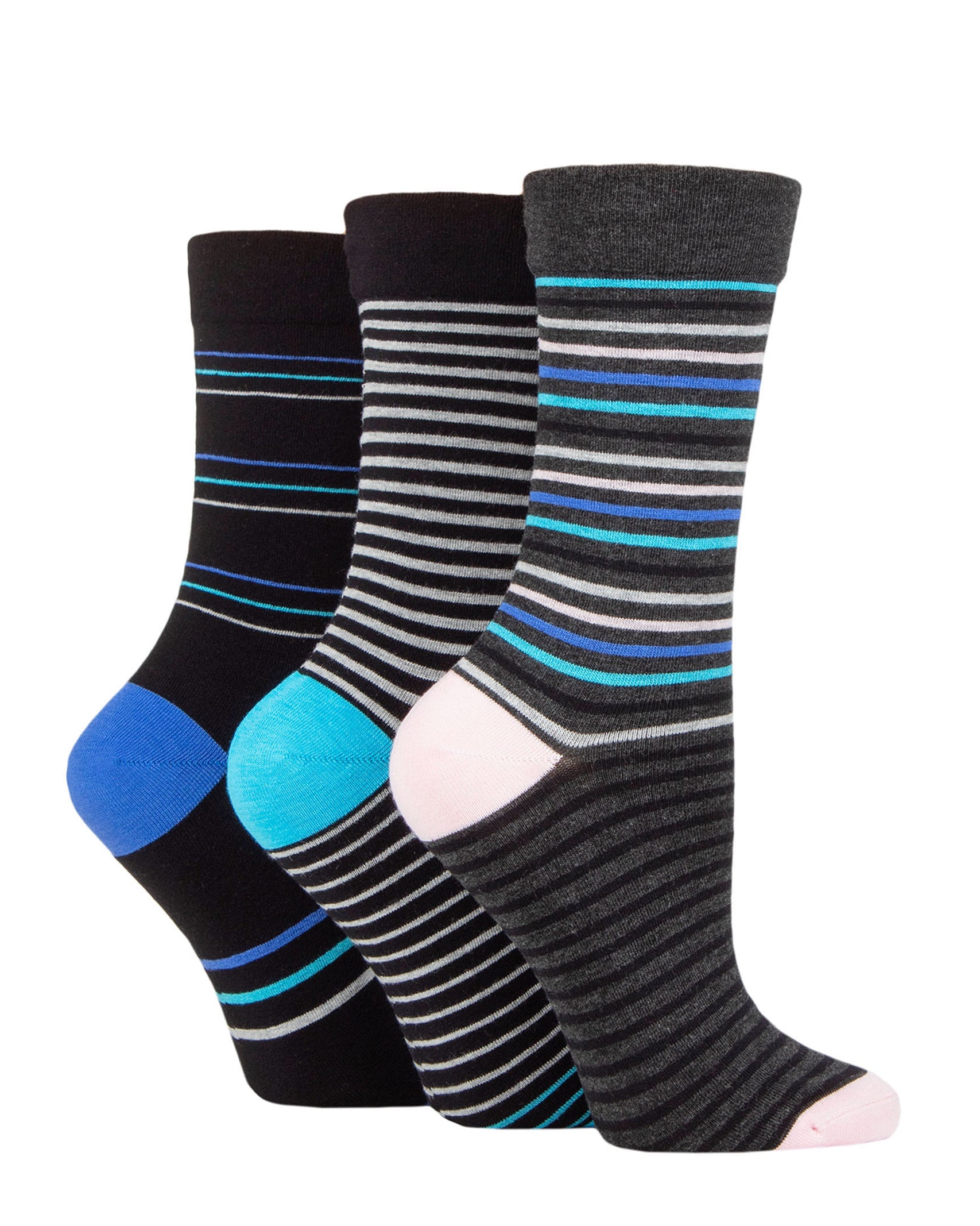 Ladies' Bamboo Soft Top 3 Pack Socks