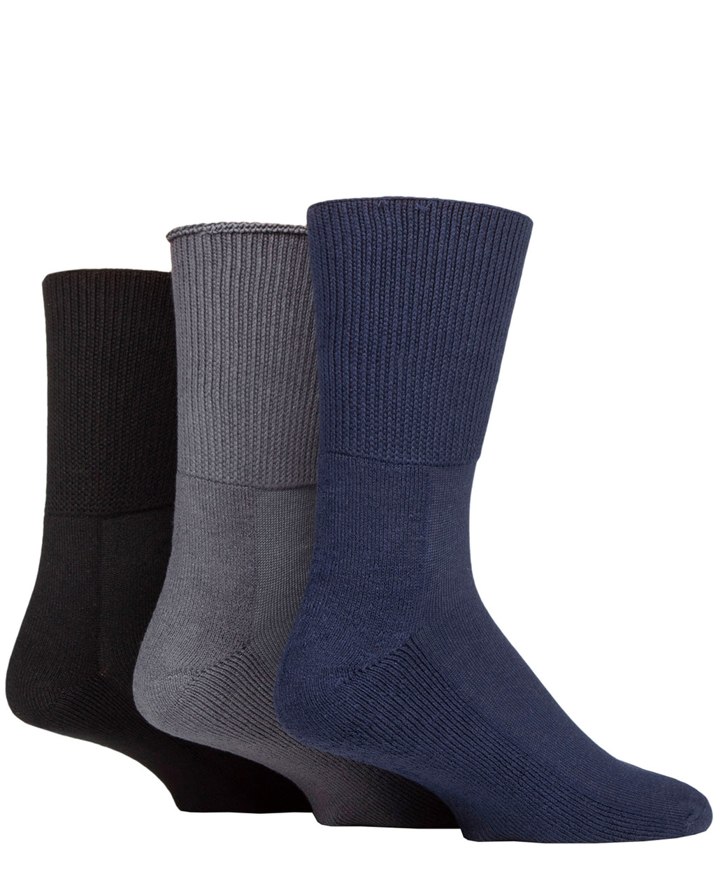 Oedema Wide Fit Cushioned 3 Pack Socks