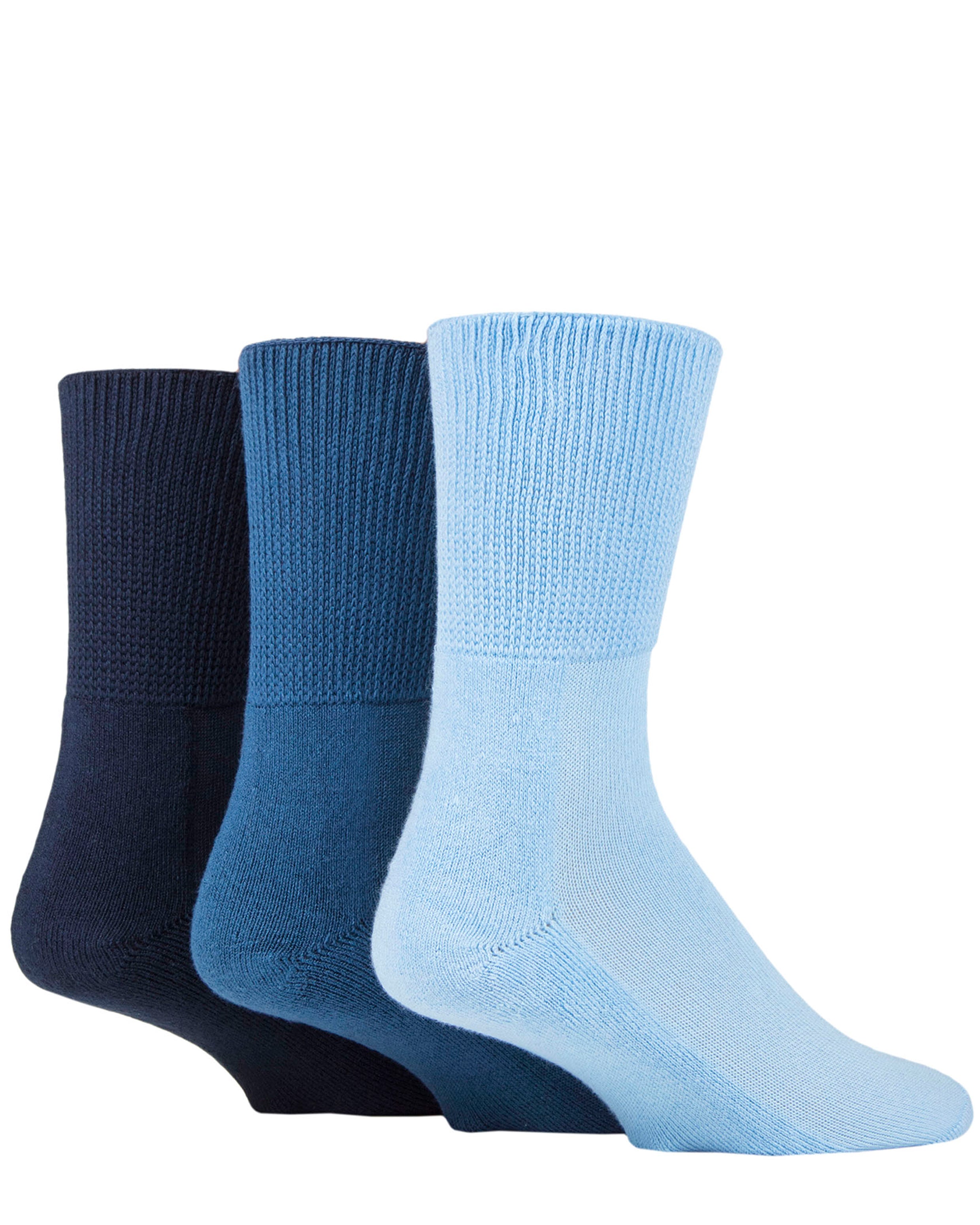 Oedema Wide Fit Cushioned 3 Pack Socks