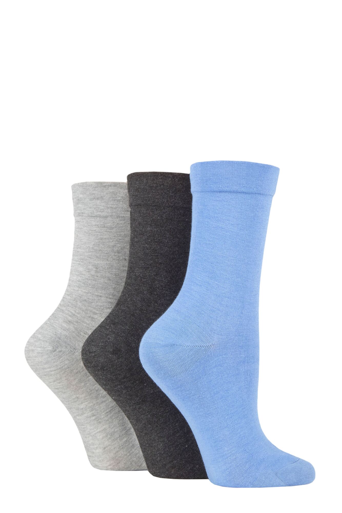 Ladies' Bamboo Soft Top 3 Pack Socks