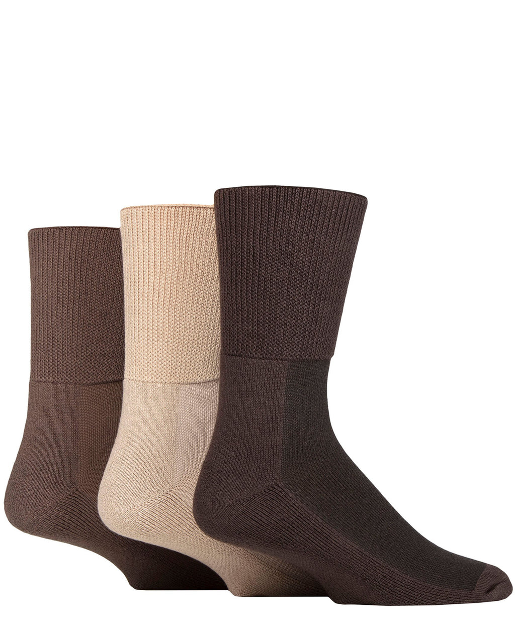 Oedema Wide Fit Cushioned 3 Pack Socks