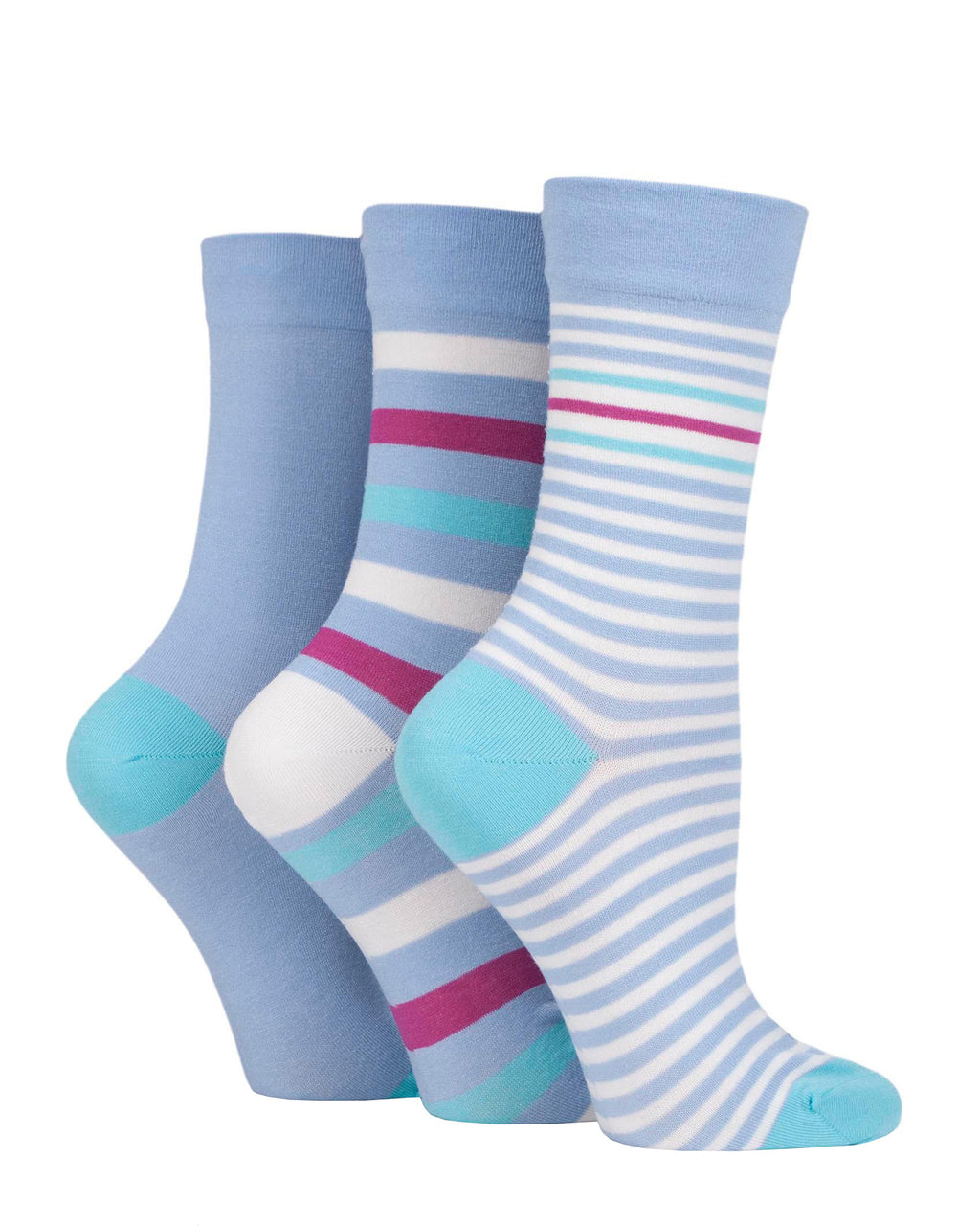 Ladies' Bamboo Soft Top 3 Pack Socks