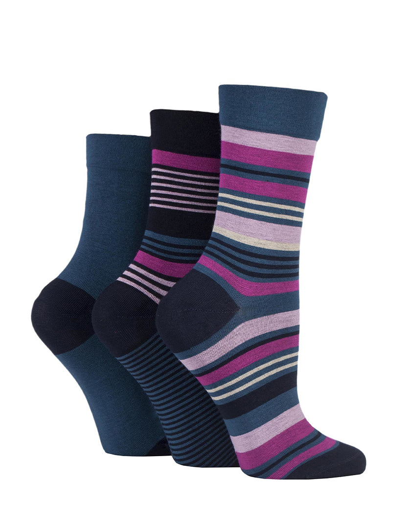 Ladies' Bamboo Soft Top 3 Pack Socks