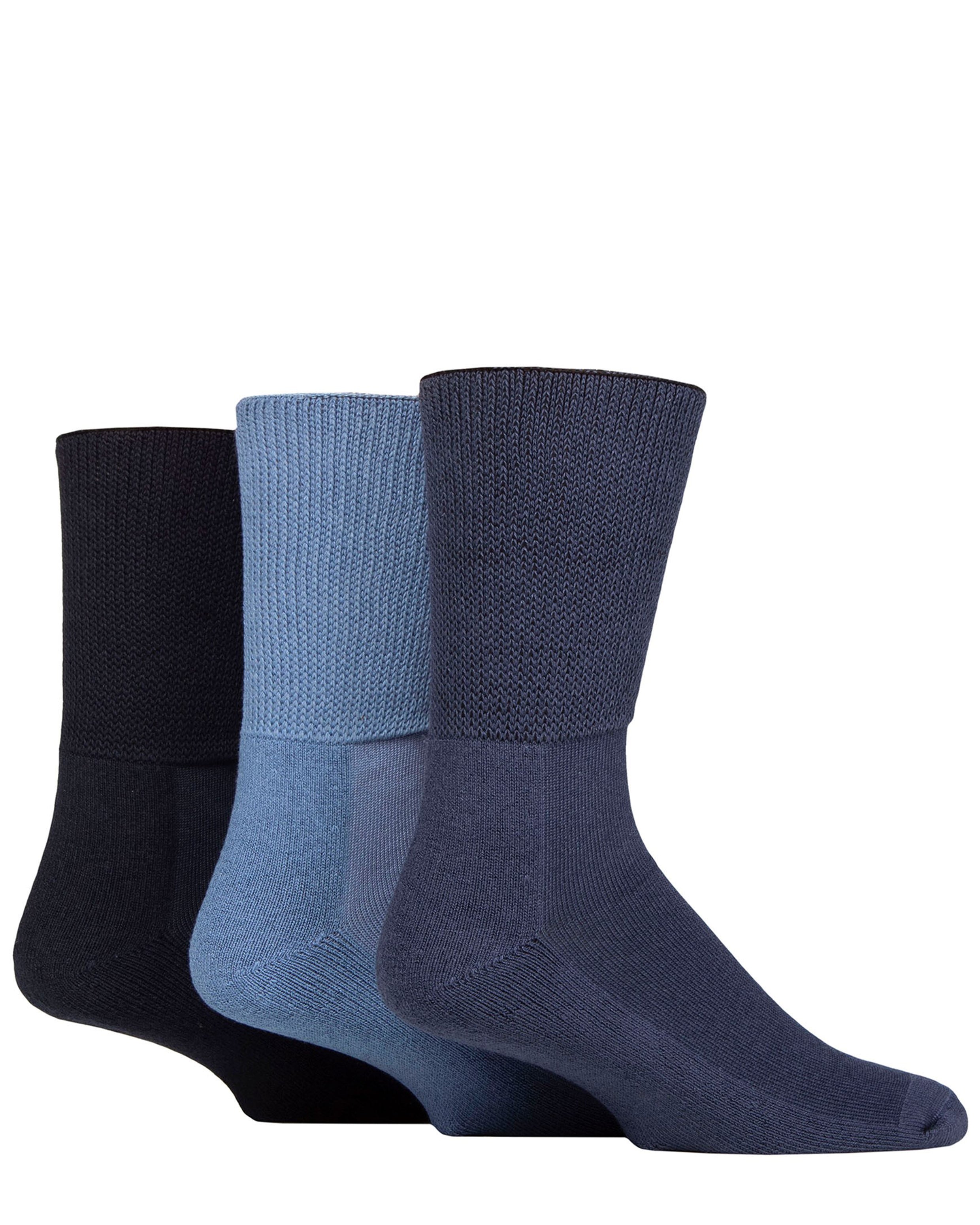 Oedema Wide Fit Cushioned 3 Pack Socks