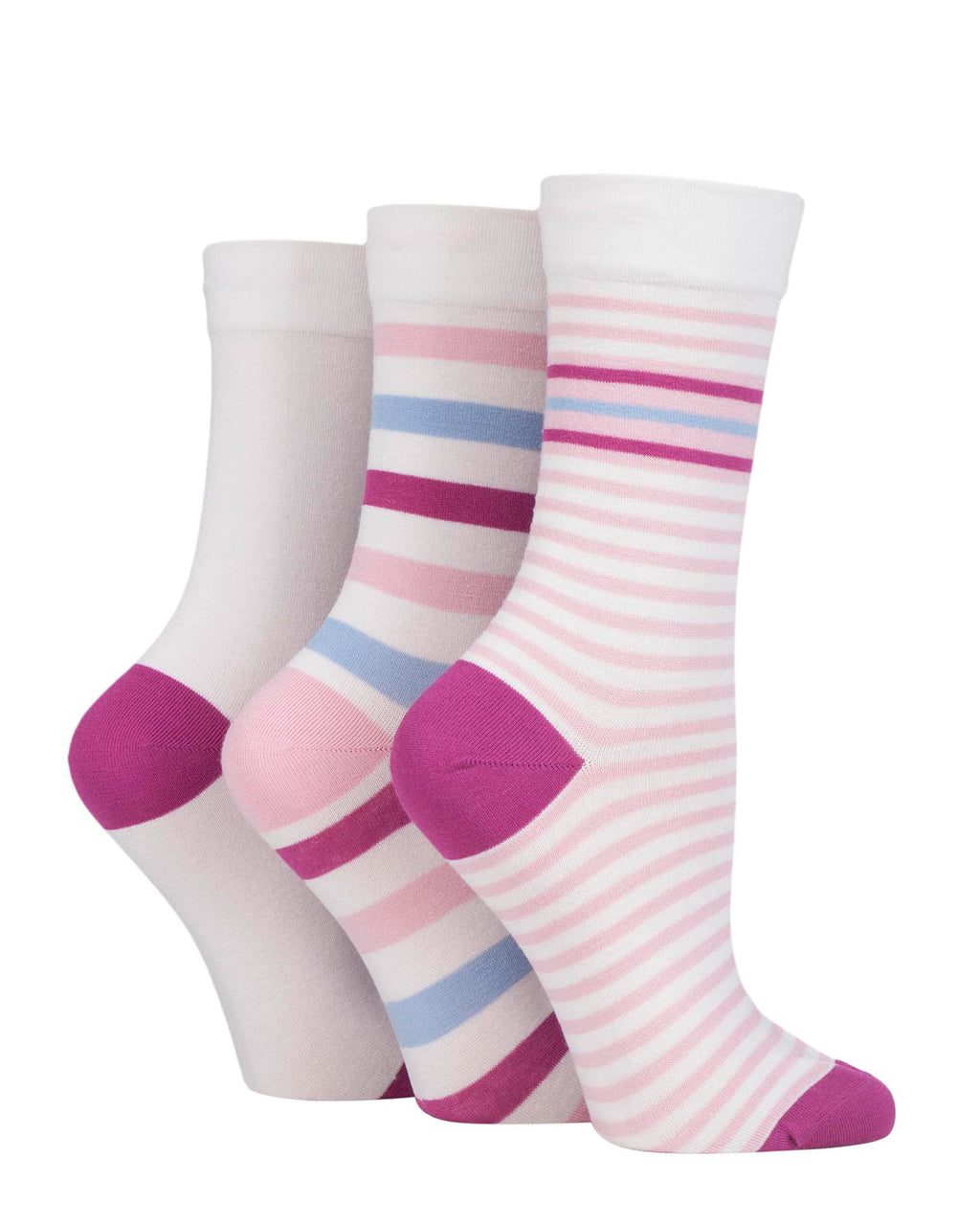 Ladies' Bamboo Soft Top 3 Pack Socks