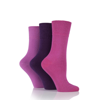 Ladies' Diabetic Cotton 3 Pack Socks