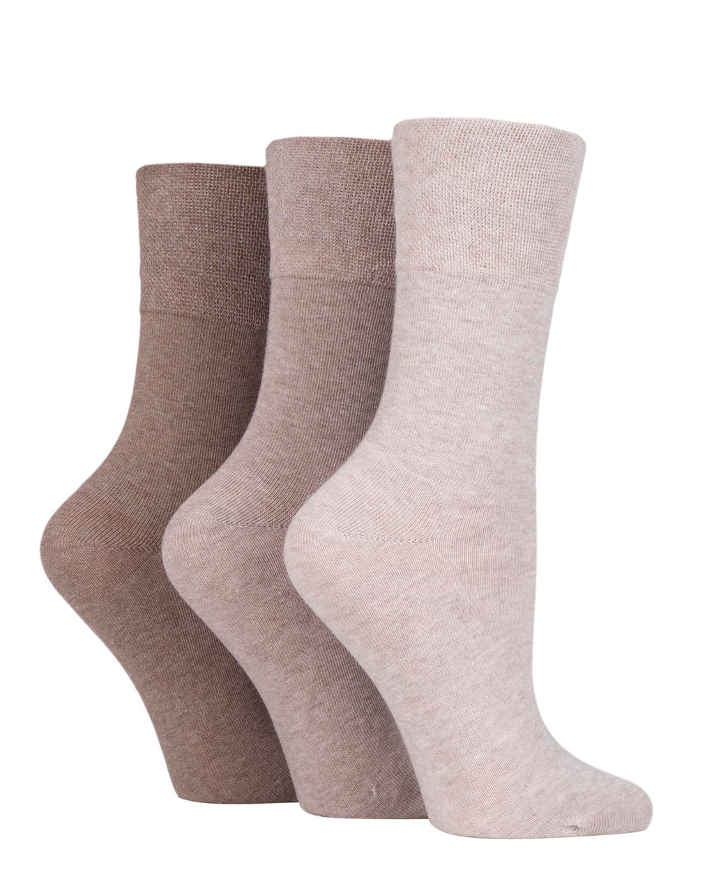 Ladies' Diabetic Cotton 3 Pack Socks
