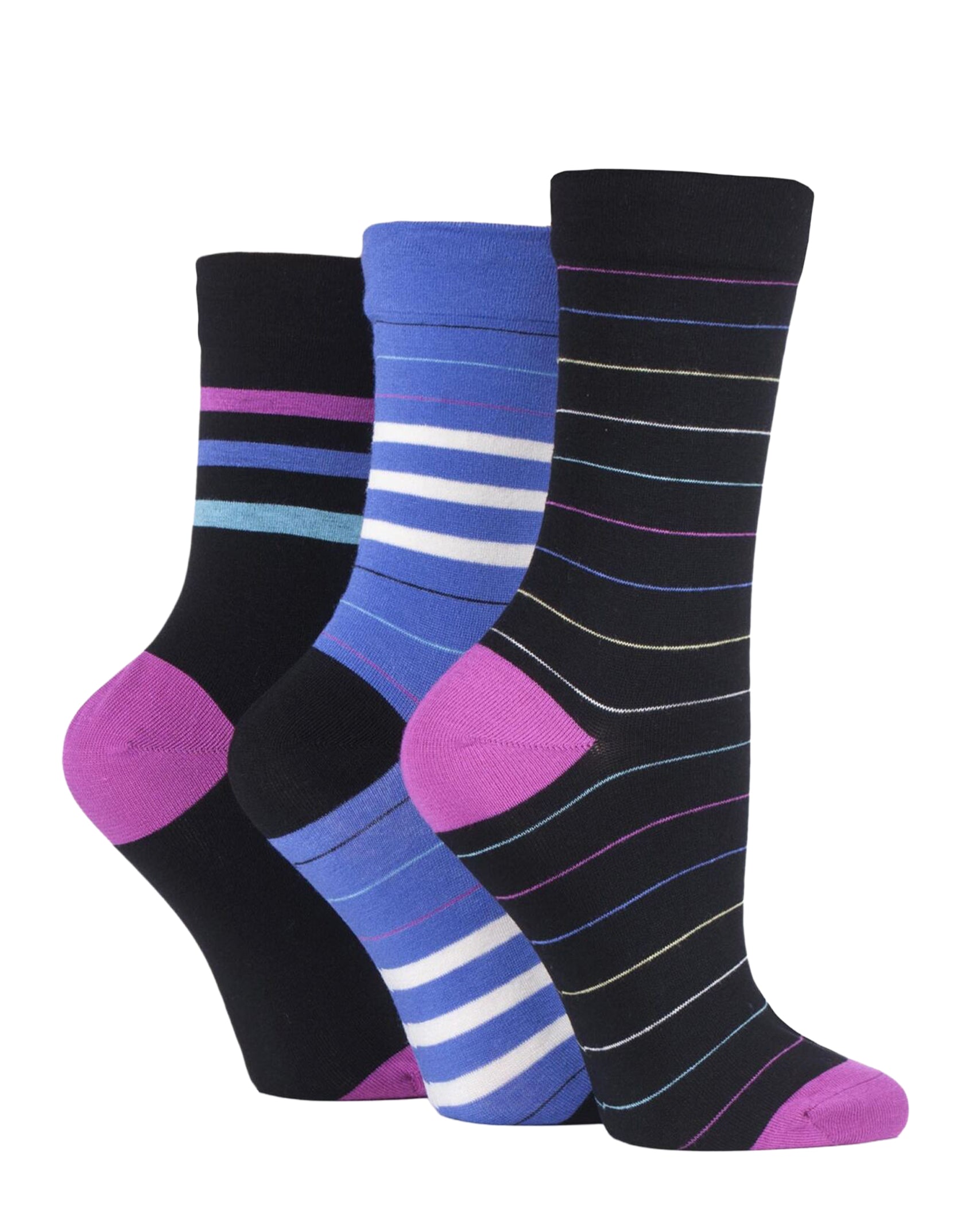 Ladies' Bamboo Soft Top 3 Pack Socks