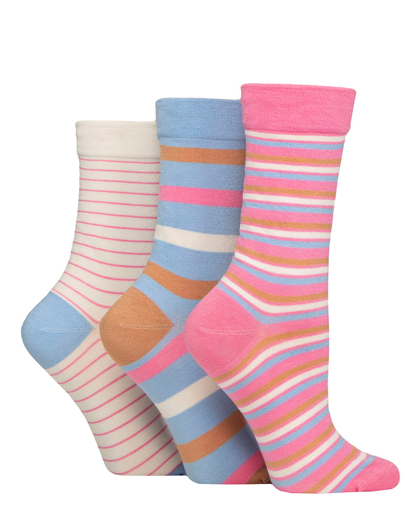 Ladies' Bamboo Soft Top 3 Pack Socks