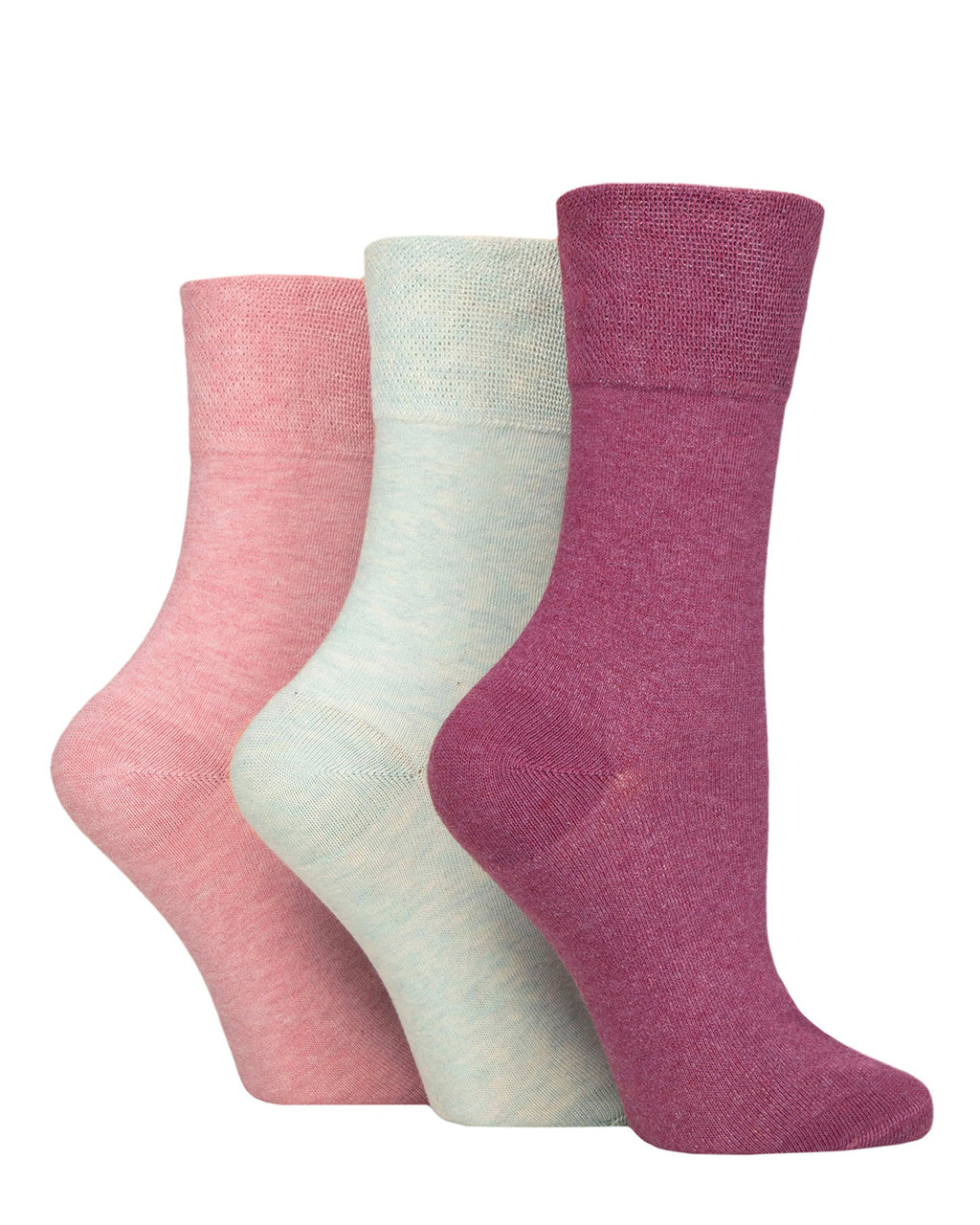 Ladies' Diabetic Cotton 3 Pack Socks