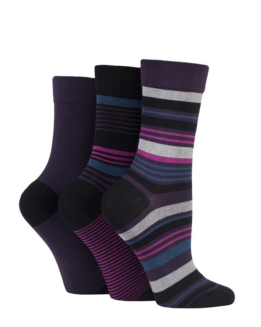 Ladies' Bamboo Soft Top 3 Pack Socks