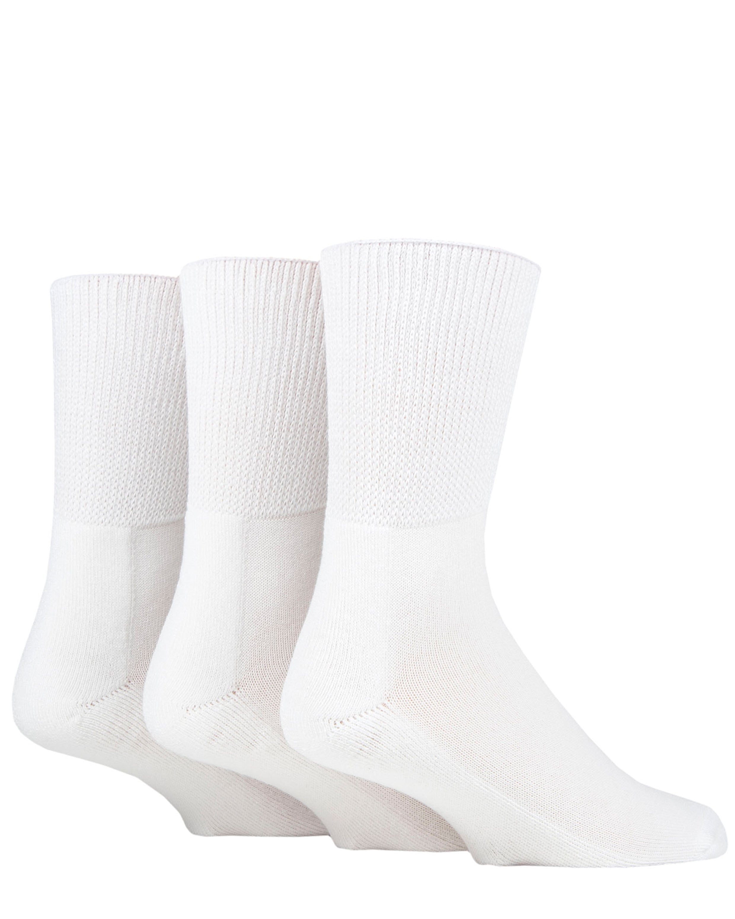 Oedema Wide Fit Cushioned 3 Pack Socks