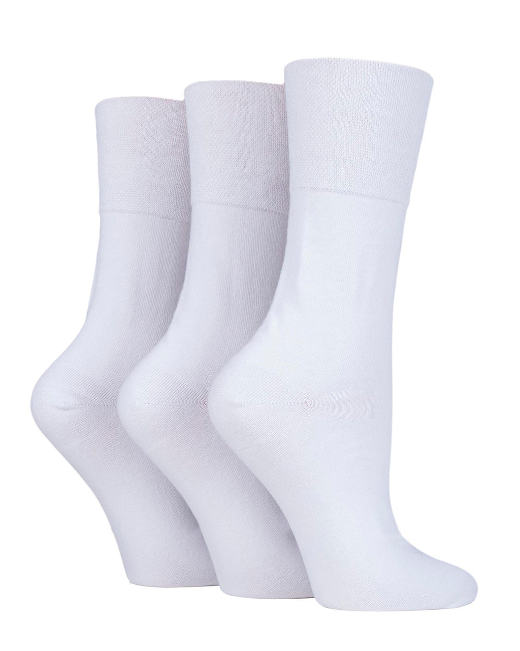 Ladies' Diabetic Cotton 3 Pack Socks